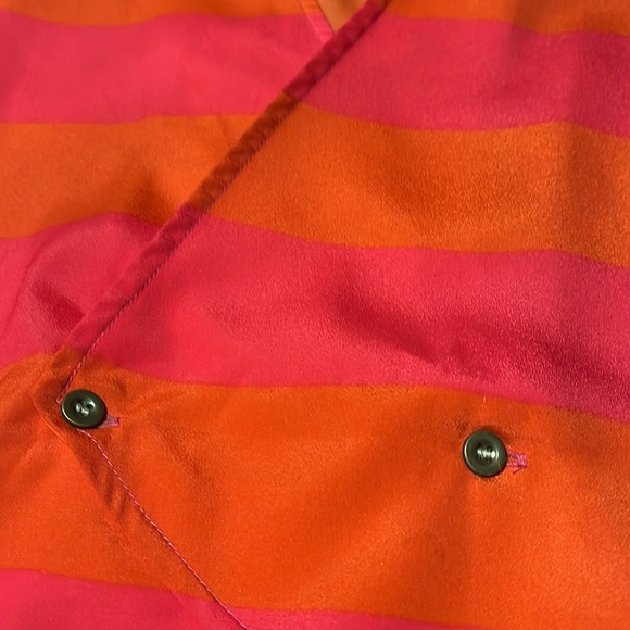 Dotti orange pink striped top detailed back - Picture 7 of 7